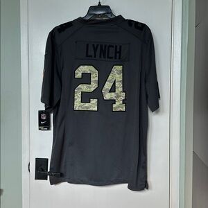 Marshawn Lynch Raiders Nike military limited Jersey Men’s L